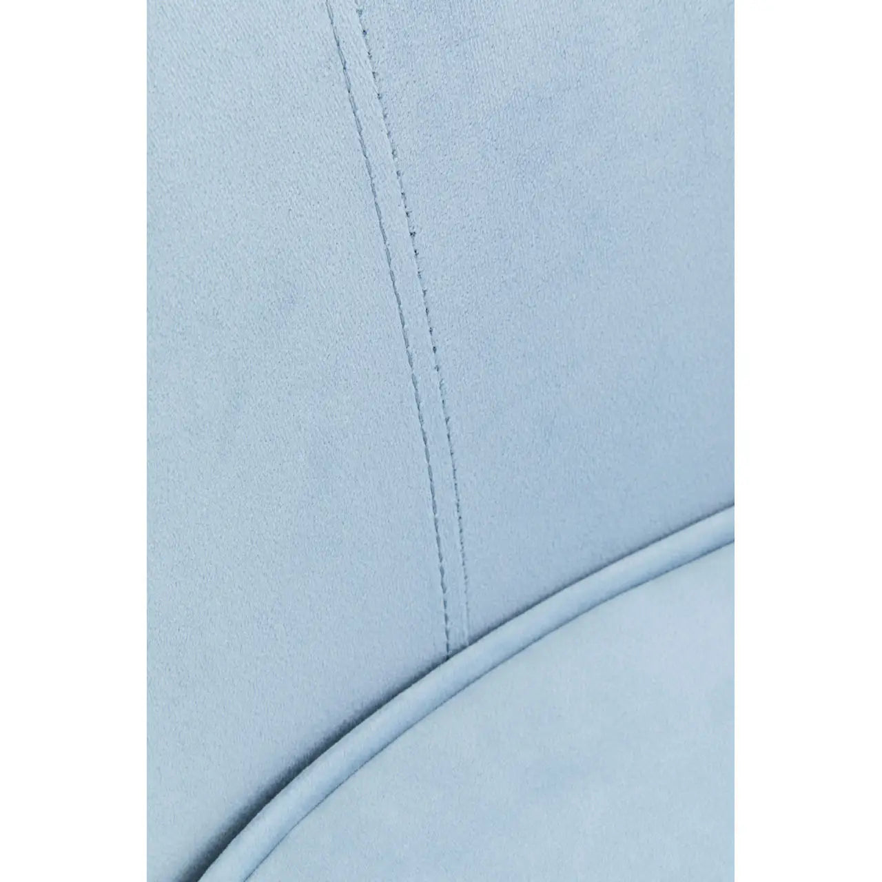 REGINA STUDIO Bluebell Aqua Blue Velvet 3-Seater Sofa with Stainless Steel Frame, 238 cm - Regina Luxury Interiors