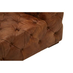 REGINA STUDIO Rancher | Brown Tufted Leather Modular Sofa | Left Arm | 2-Seater - Regina Luxury Interiors