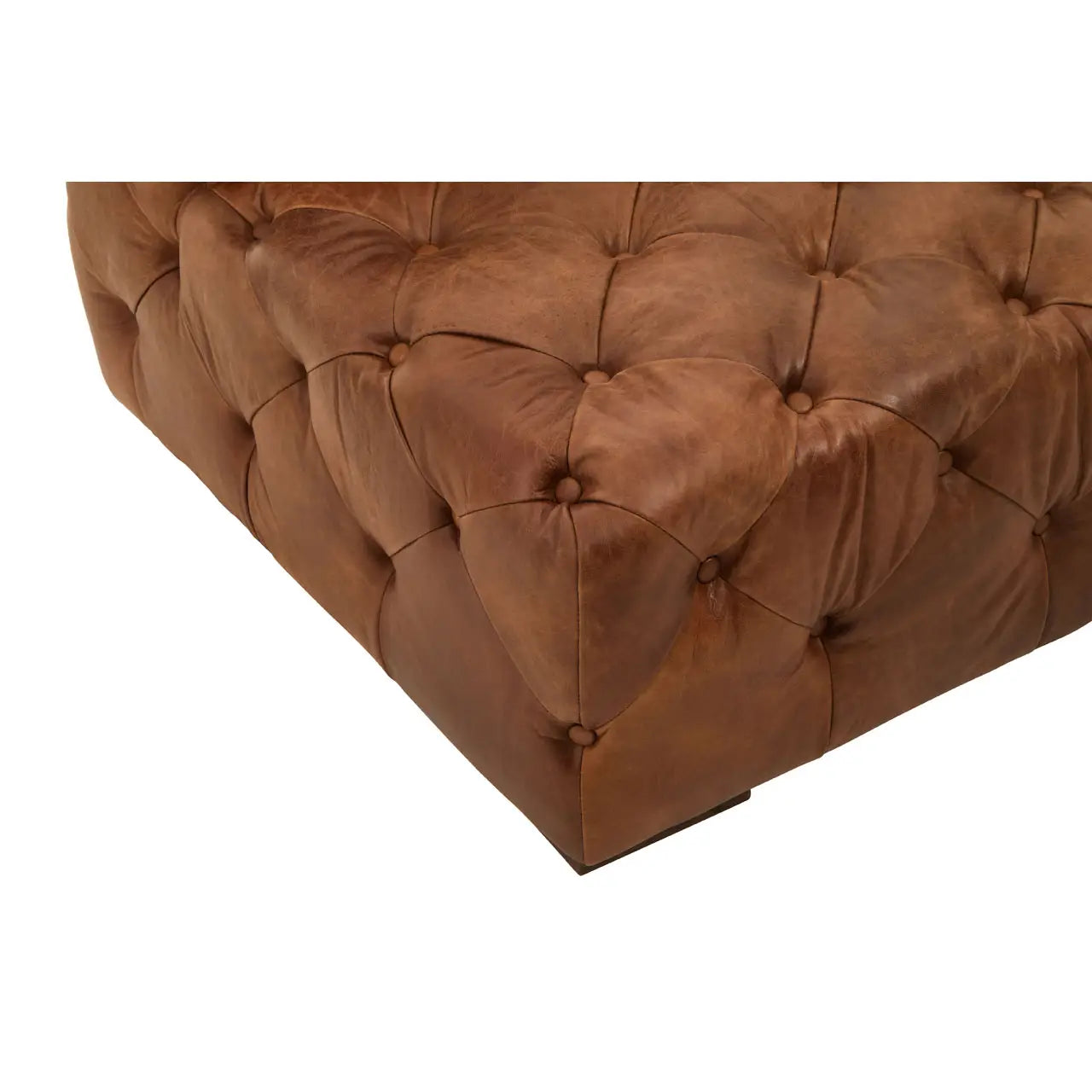 REGINA STUDIO Rancher | Brown Tufted Leather Modular Sofa | Left Arm | 2-Seater - Regina Luxury Interiors