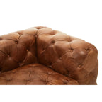 REGINA STUDIO Rancher | Brown Tufted Leather Modular Sofa | Left Arm | 2-Seater - Regina Luxury Interiors