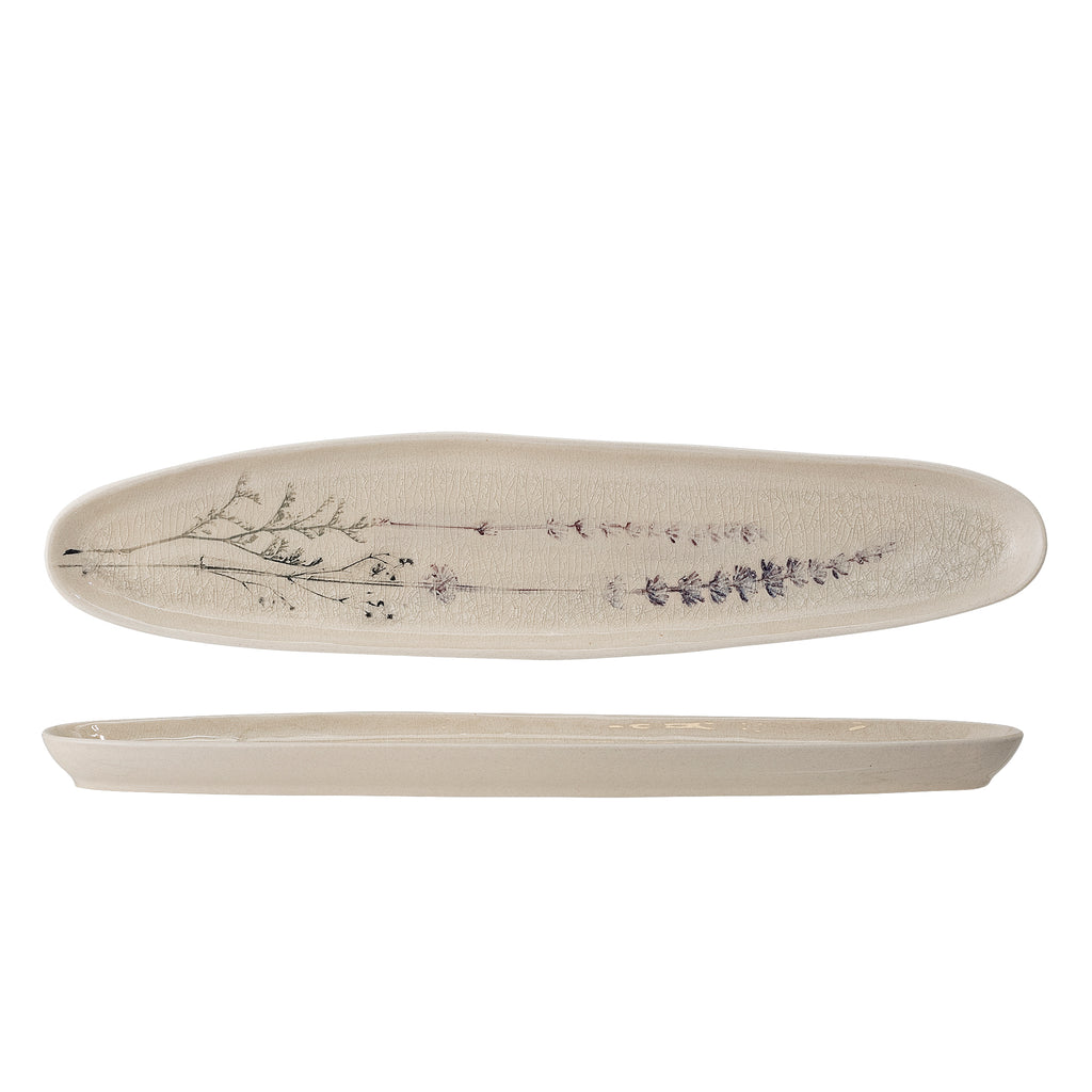 BLOOMINGVILLE Bea Elongated Handcrafted Serving Plate, 100% Stoneware, Set of 6 - Regina Luxury Interiors