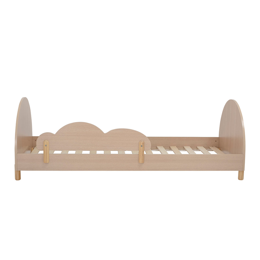 BLOOMINGVILLE MINI, Charli Toddler & Child Bed, Brown, Rainbow Motif and Side Support, 204 x 70 x 94 cm - Regina Luxury Interiors
