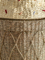 BLOOMINGVILLE MINI Cillie Basket With Lid in Water Hyacinth and Seagrass Natural Fibres, 72 x 40 cm - Regina Luxury Interiors