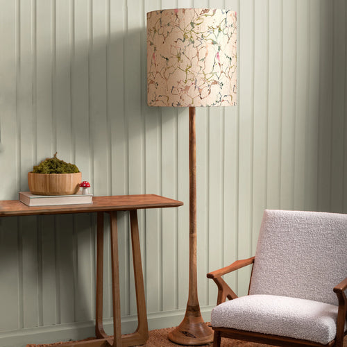 ADDITIONS BY VOYAGE MAISON Carrara Anna & Kinross Complete Eco-Friendly Floor Lamp in Mango/Meadow, H 187 cm