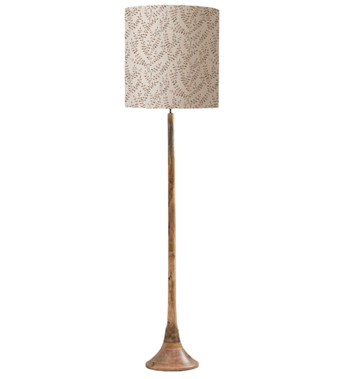 ADDITIONS BY VOYAGE MAISON Eden Anna & Kinross Complete Eco-Friendly Floor Lamp in Mango/Sienna, Solid Wood, H 187 cm