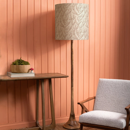 ADDITIONS BY VOYAGE MAISON Eden Anna & Kinross Complete Eco-Friendly Floor Lamp in Mango/Sienna, Solid Wood, H 187 cm