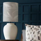 ADDITIONS BY VOYAGE MAISON Silverwood Anna & Evora Complete Eco-Friendly Table Lamp in Ecru/Snow, Ceramic, H 45 cm