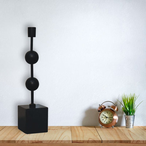 ARTISAN FURNITURE Granite Bubble Handcrafted Candle Holder, 33 cm (ONLY 1 LEFT!)