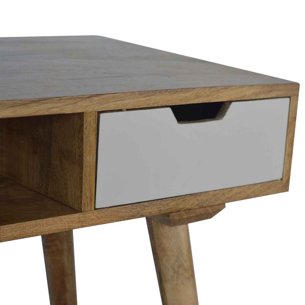 ARTISAN FURNITURE White Drawer Writing Desk, B-corp Certified, 88 x 45 cm