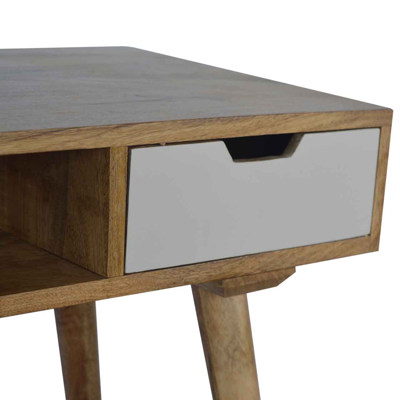 ARTISAN FURNITURE White Drawer Writing Desk, B-corp Certified, 88 x 45 cm