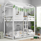 BIRLEA Adventure SINGLE White Bunk Bed in 100% Pine