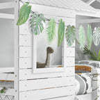 BIRLEA Adventure SINGLE White Bunk Bed in 100% Pine