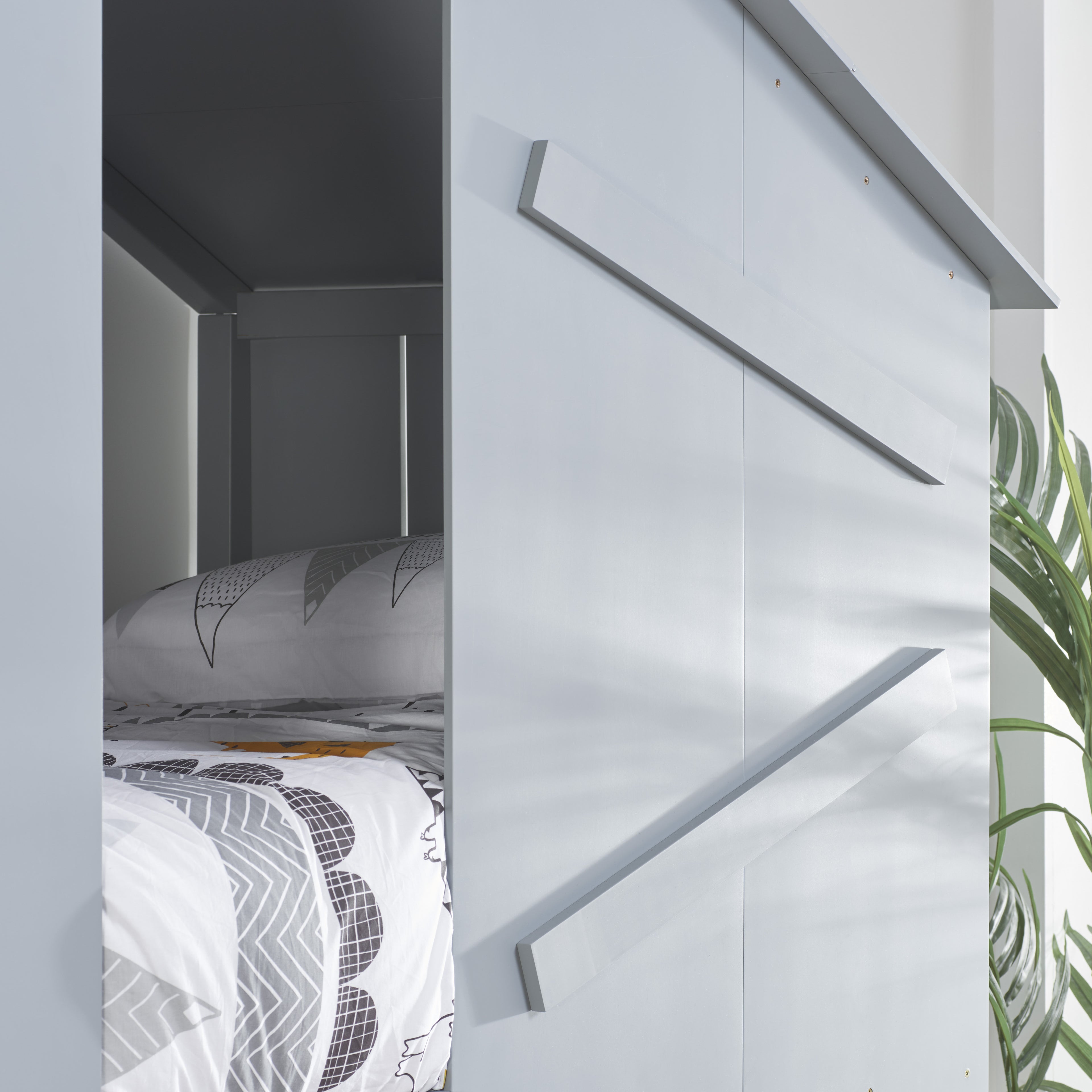 BIRLEA Safari Grey Bunk Bed in 100% Pine