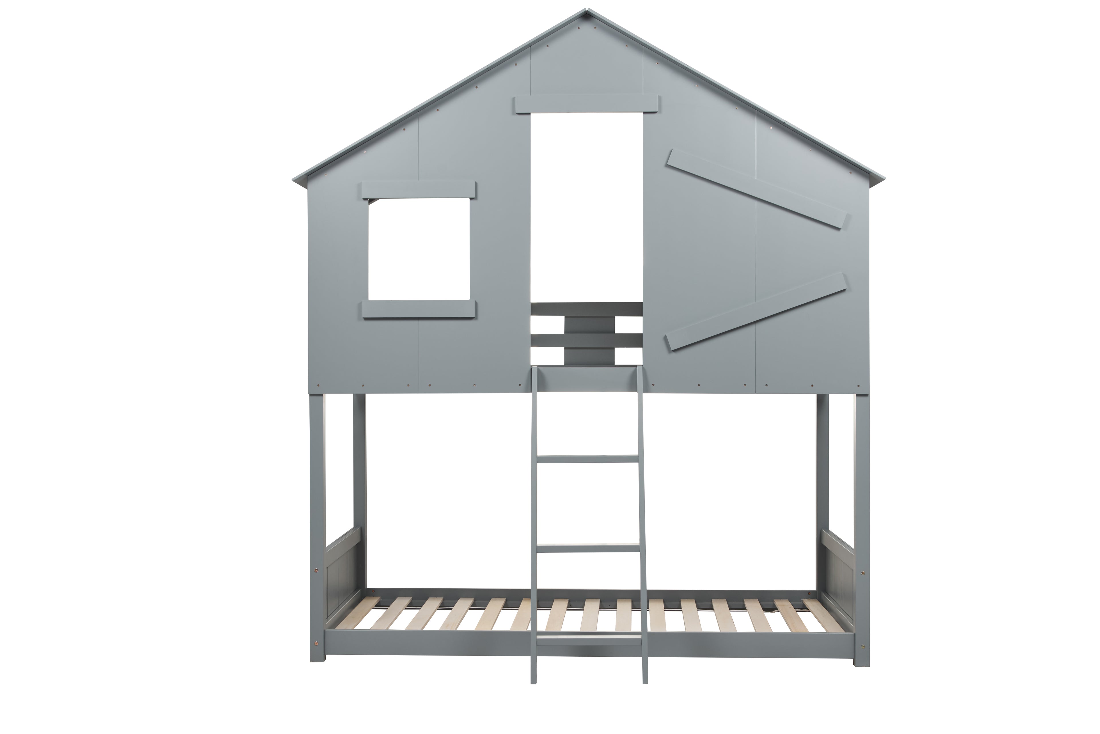 BIRLEA Safari Grey Bunk Bed in 100% Pine