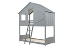 BIRLEA Safari Grey Bunk Bed in 100% Pine