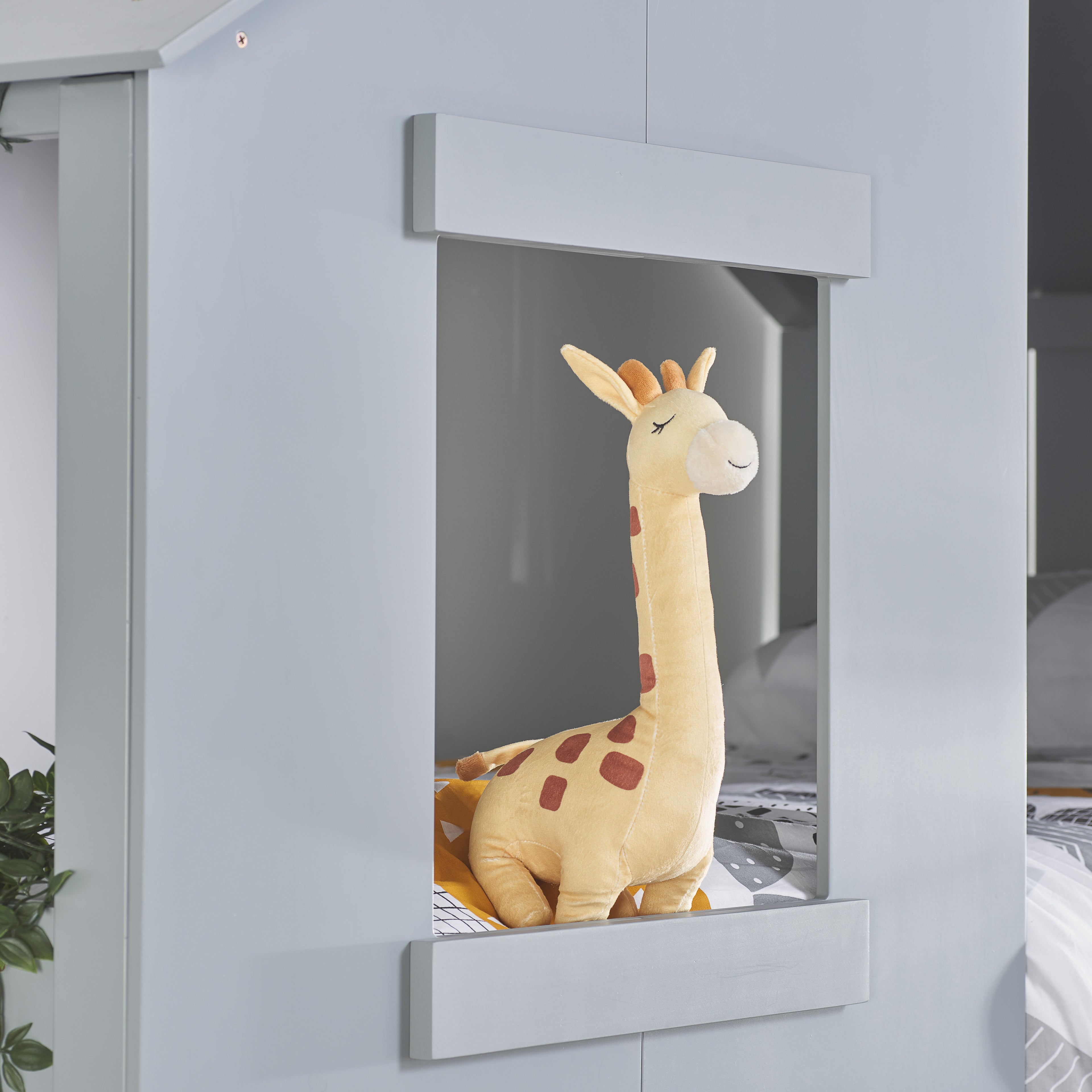 BIRLEA Safari Grey Bunk Bed in 100% Pine