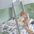 BIRLEA Safari Grey Bunk Bed in 100% Pine