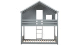 BIRLEA Safari Grey Bunk Bed in 100% Pine