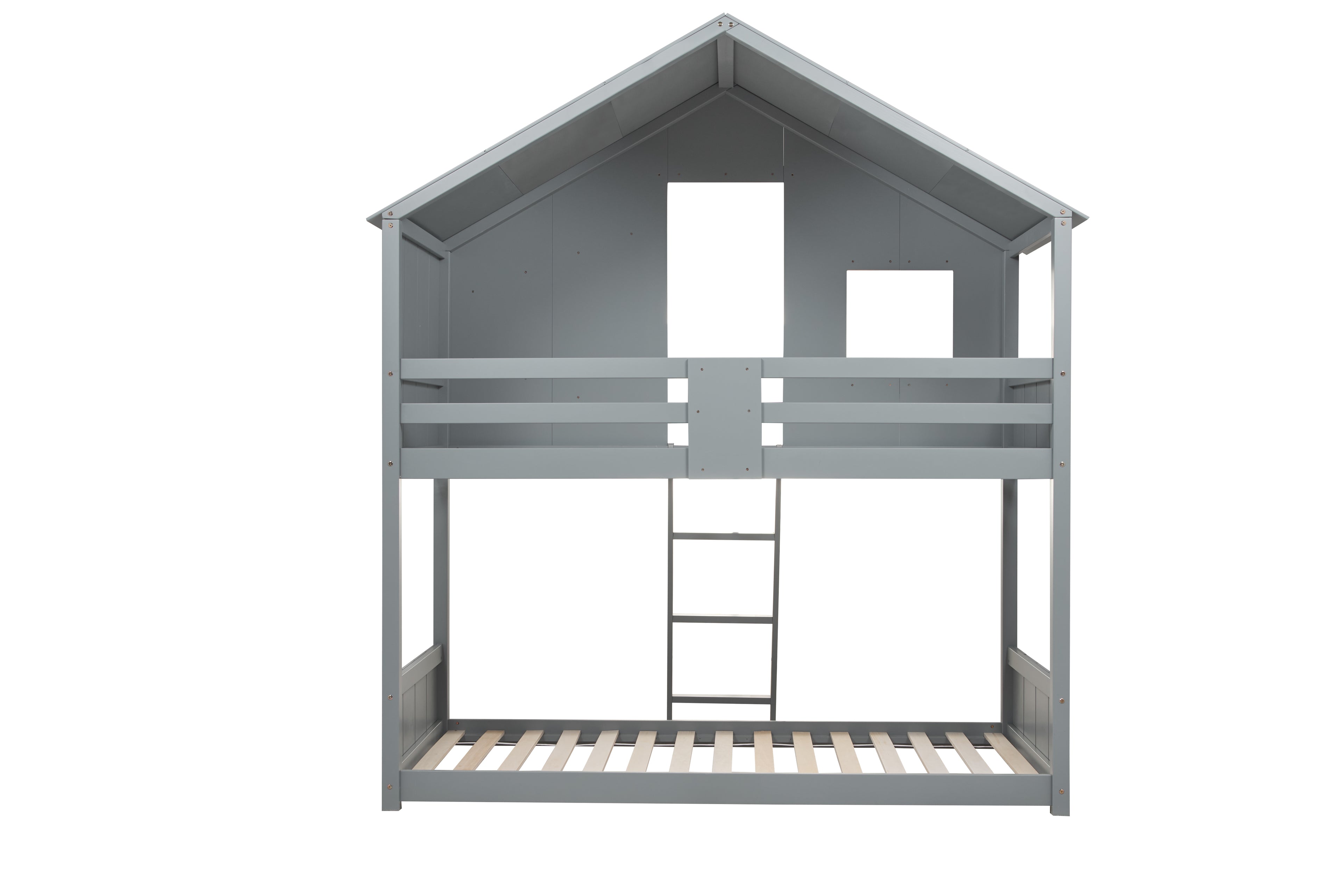 BIRLEA Safari Grey Bunk Bed in 100% Pine
