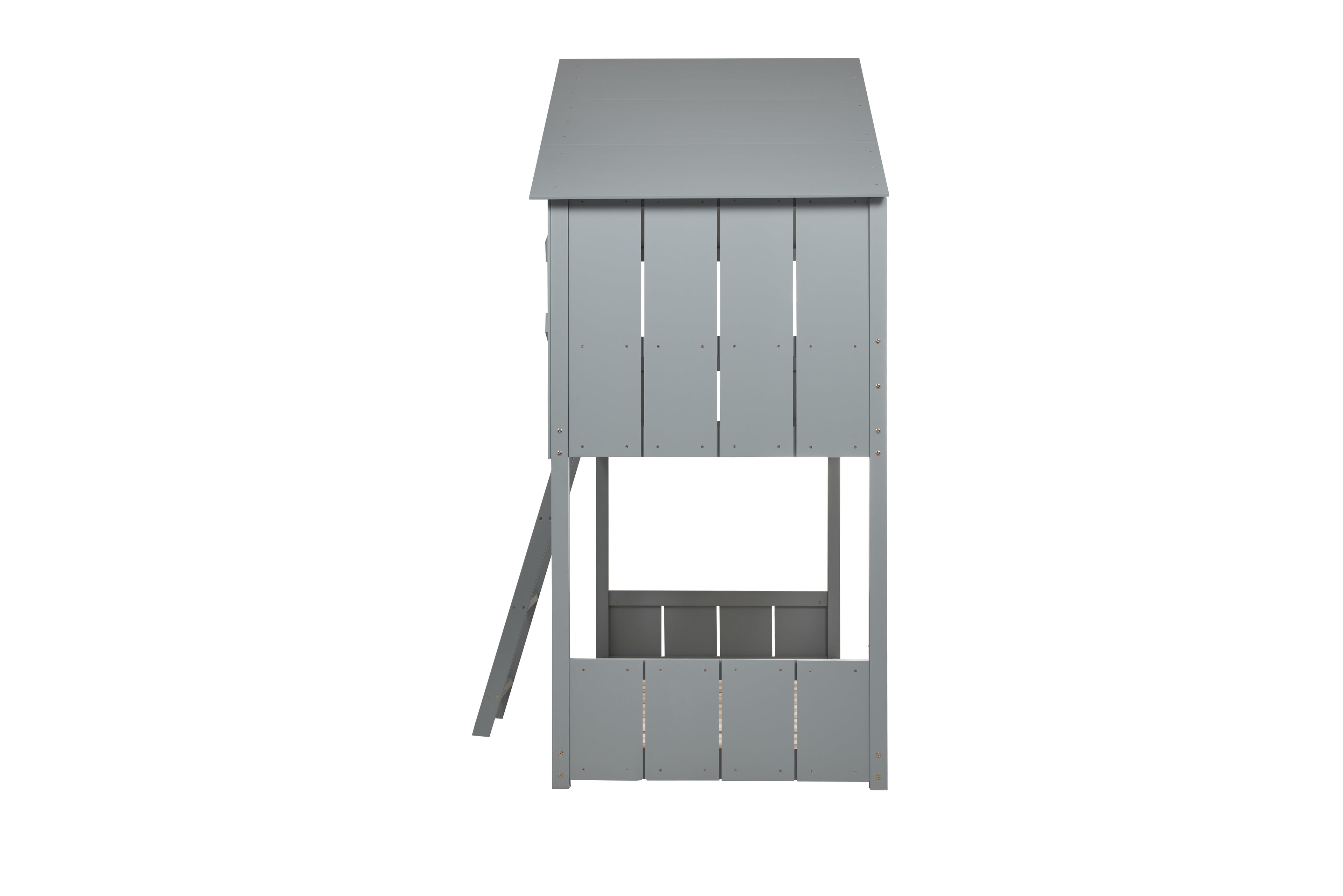 BIRLEA Safari Grey Bunk Bed in 100% Pine