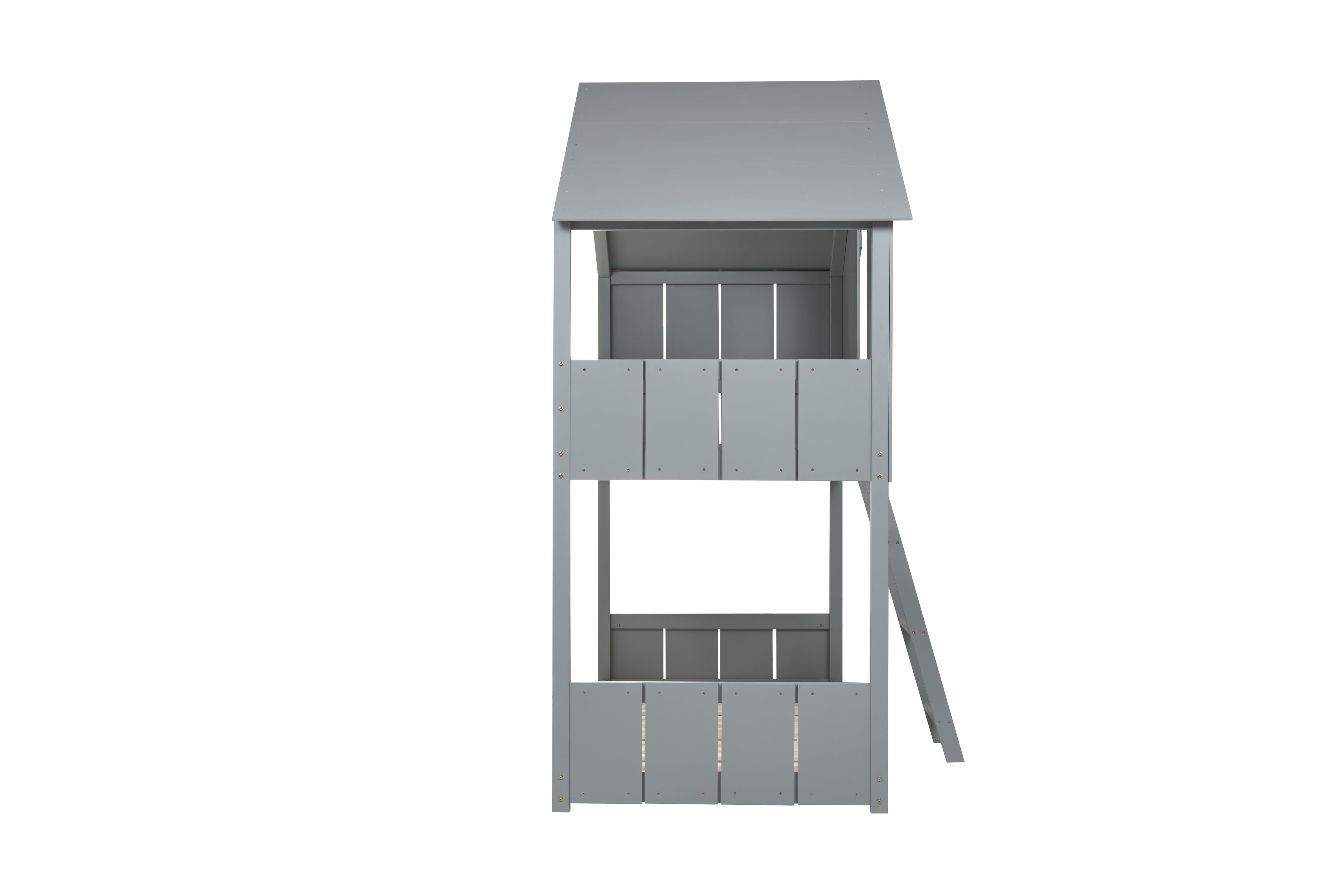 BIRLEA Safari Grey Bunk Bed in 100% Pine