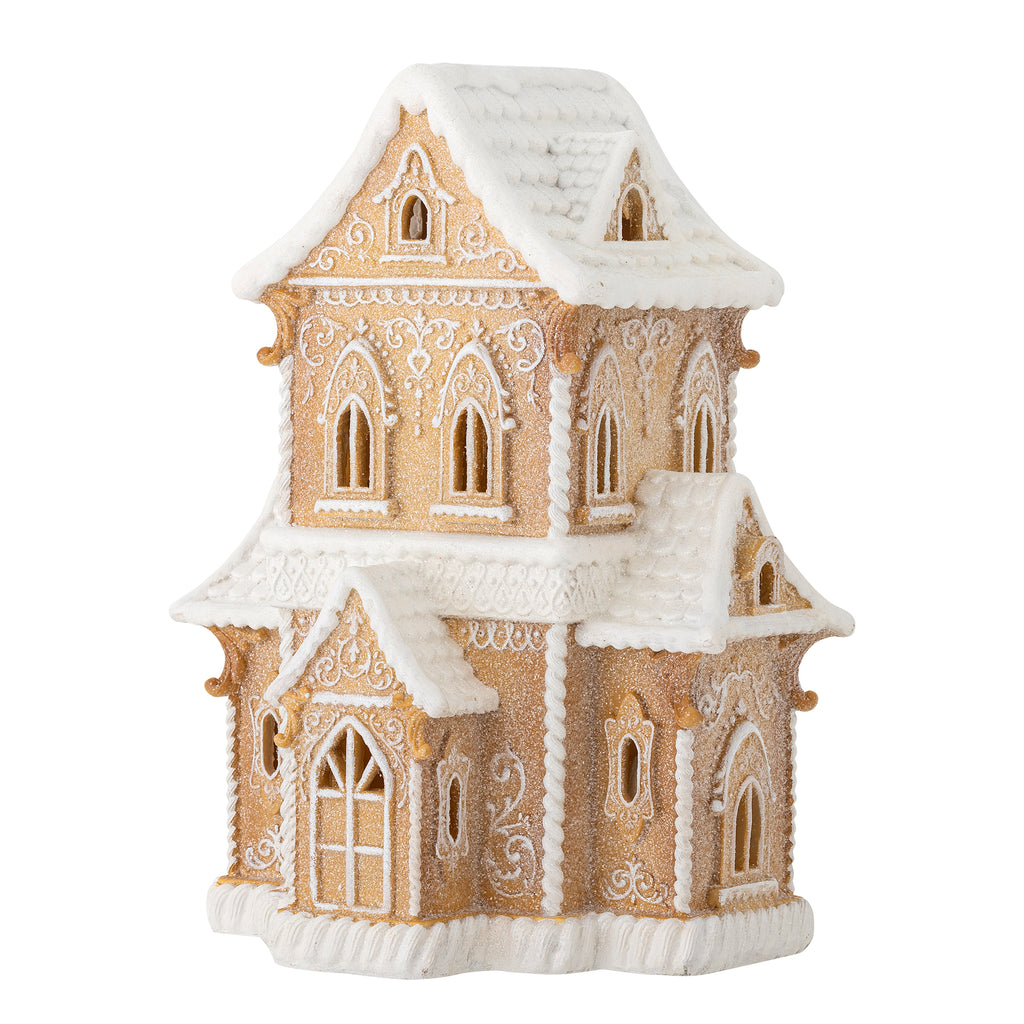 BLOOMINGVILLE Christmas Kevin Gingerbread House with Light, H 37 cm