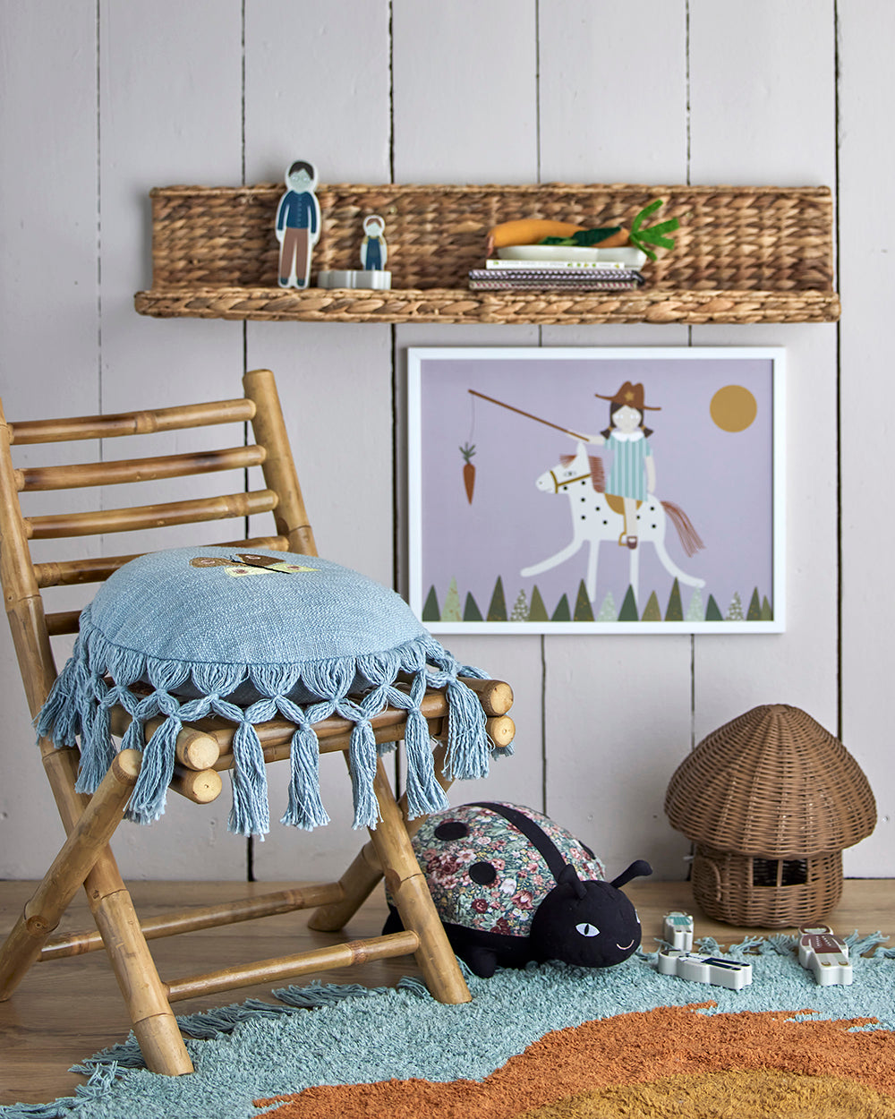 BLOOMINGVILLE MINI Mini Sole Indoor/Outdoor Chair, Nature, 100% Bamboo, 43 x 60 x 48 cm