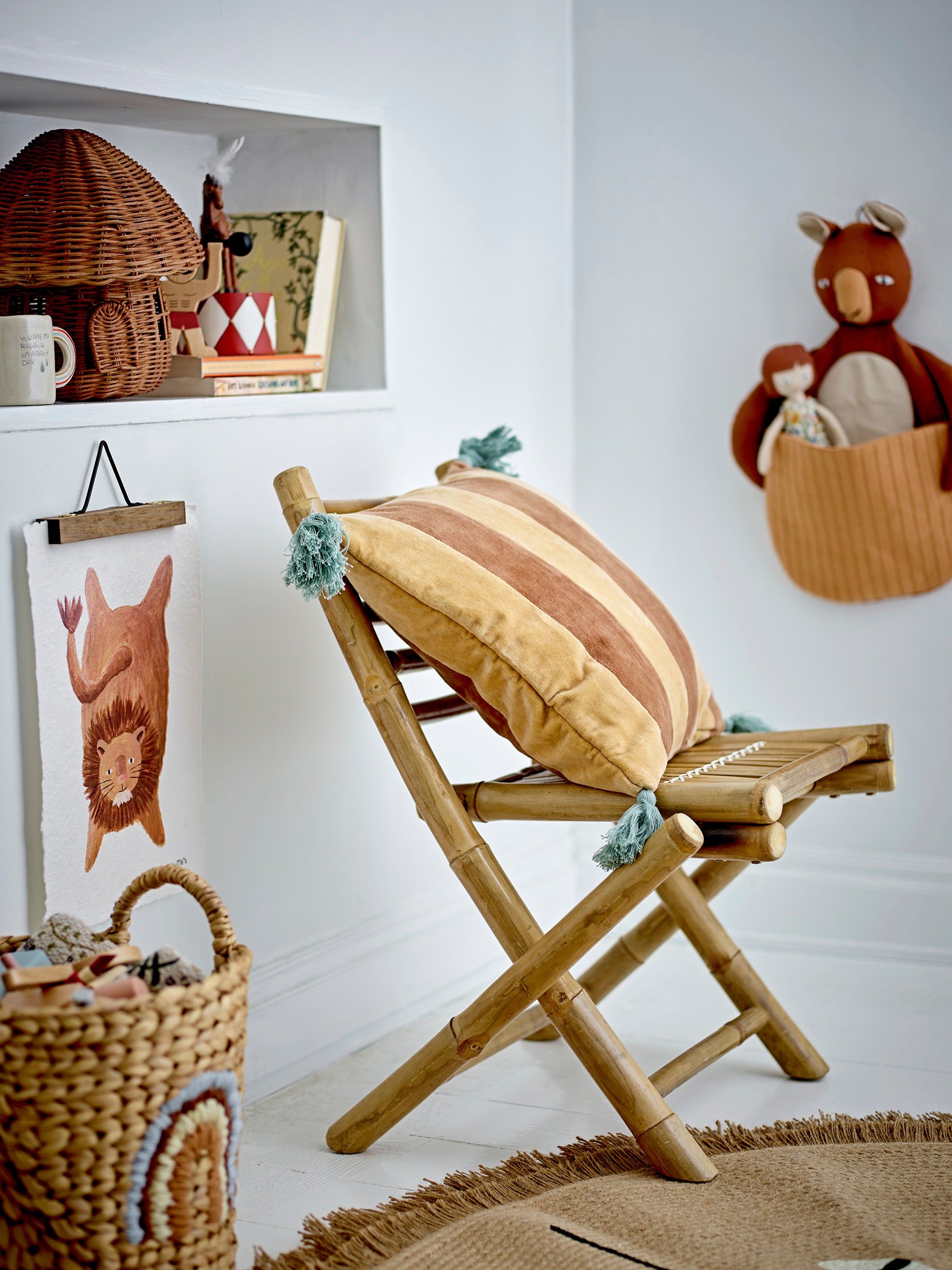 BLOOMINGVILLE MINI Mini Sole Indoor/Outdoor Chair, Nature, 100% Bamboo, 43 x 60 x 48 cm