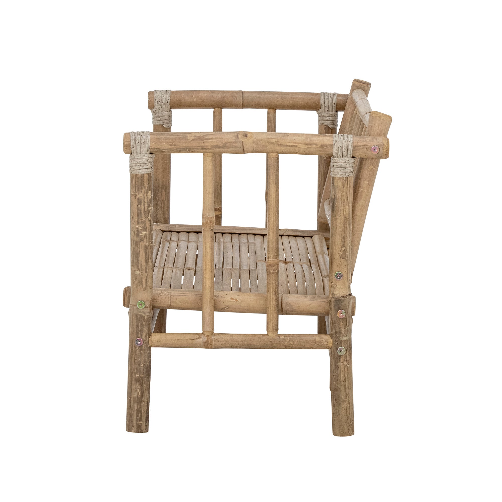 BLOOMINGVILLE MINI Mini Sole Indoor/Outdoor Children's Sofa, Nature, 100% Bamboo, 89 x 55 x 45 cm