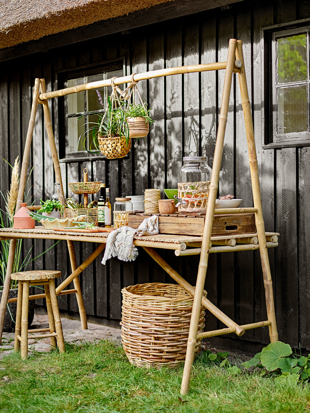 BLOOMINGVILLE Malo Dining Table, Nature, Bamboo 8