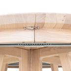 BLOOMINGVILLE Owen Extending Dining Table Nordic Theme in FSC 100% Oak 12