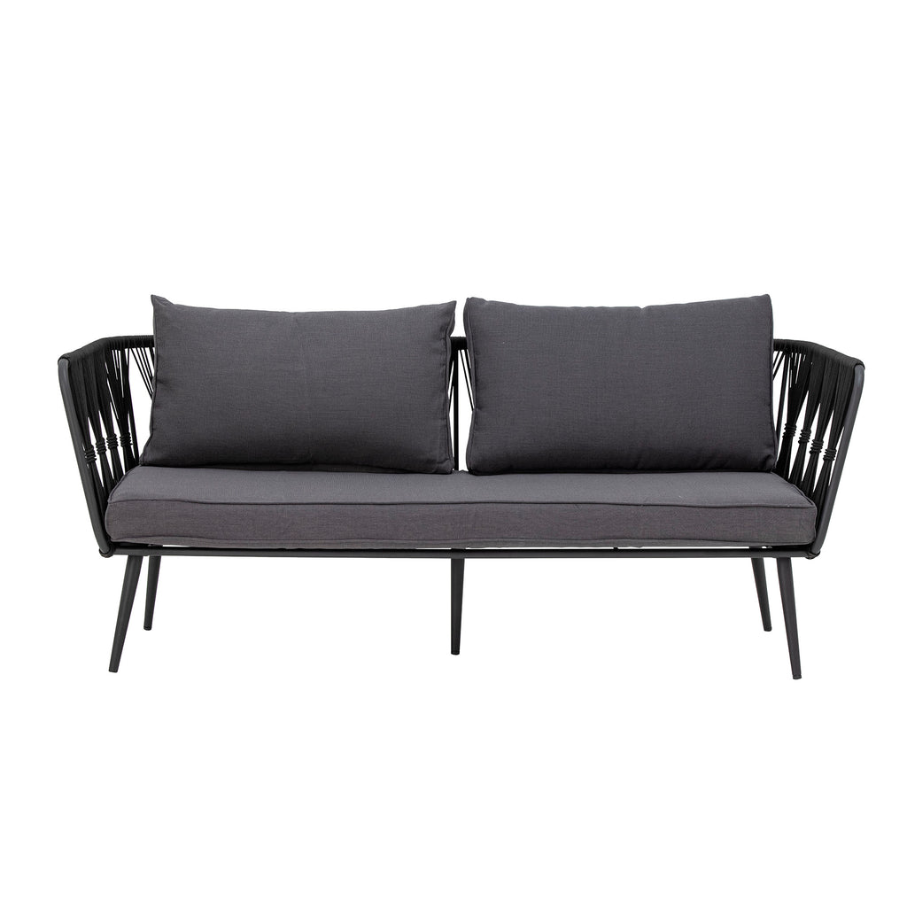 BLOOMINGVILLE Pavone Fire-resistant Sofa, Black, Metal 1