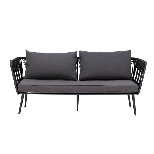 BLOOMINGVILLE Pavone Fire-resistant Sofa, Black, Metal 1