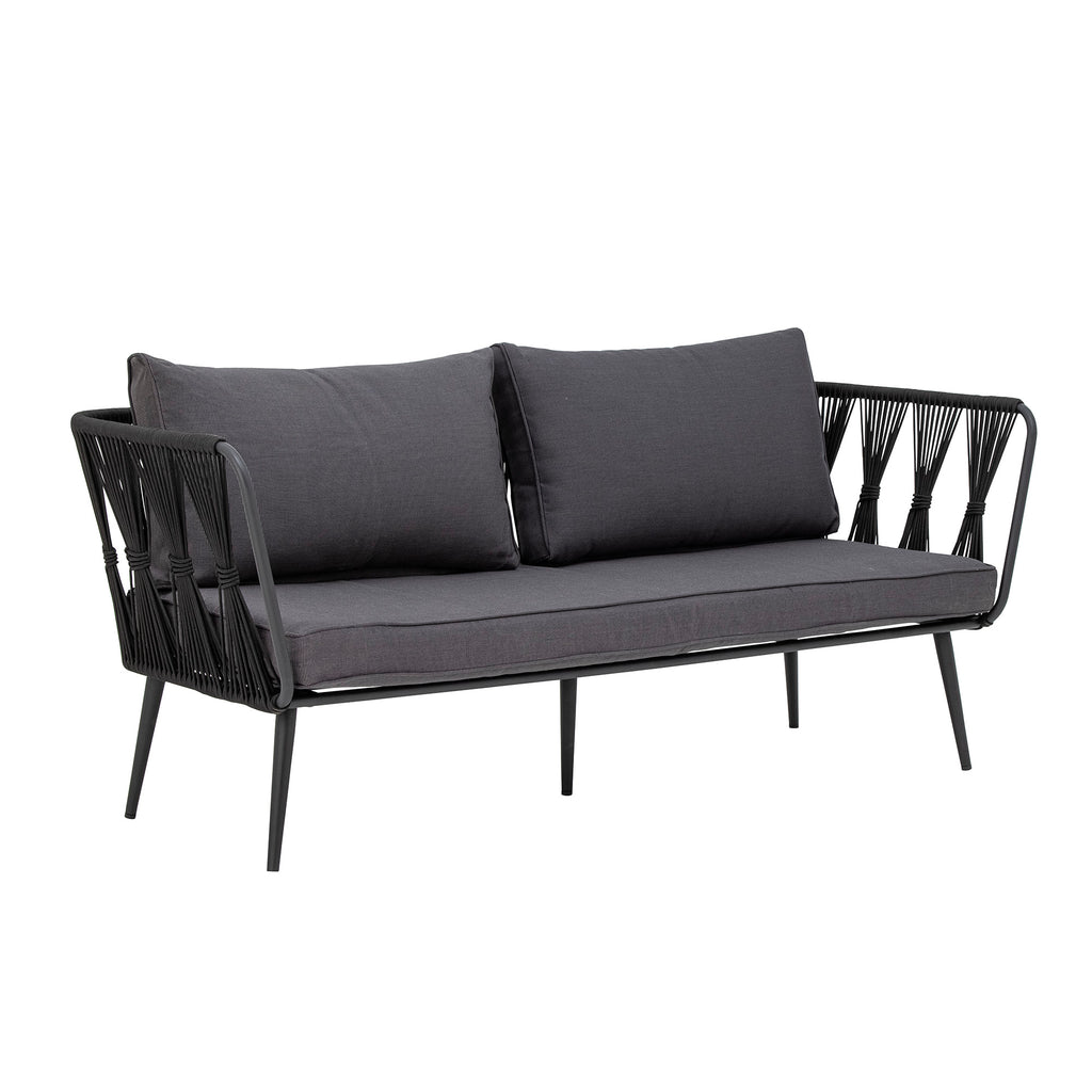 BLOOMINGVILLE Pavone Fire-resistant Sofa, Black, Metal 4