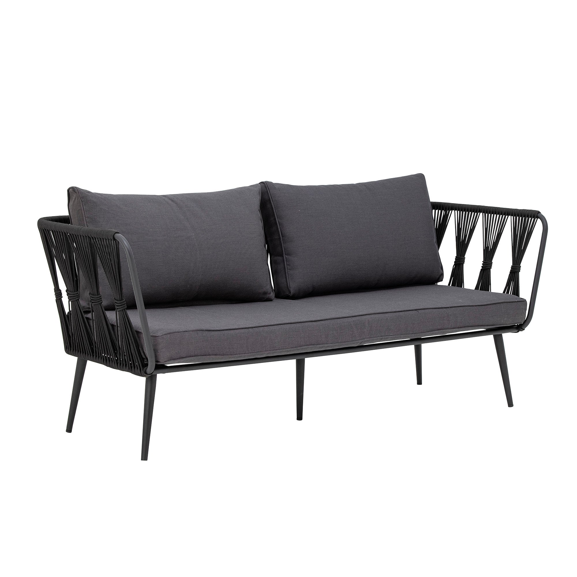 BLOOMINGVILLE Pavone Fire-resistant Sofa, Black, Metal 4