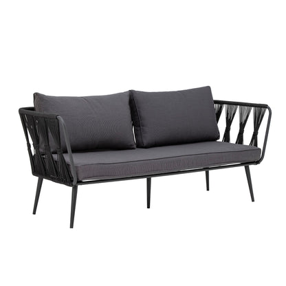 BLOOMINGVILLE Pavone Fire-resistant Sofa, Black, Metal 4