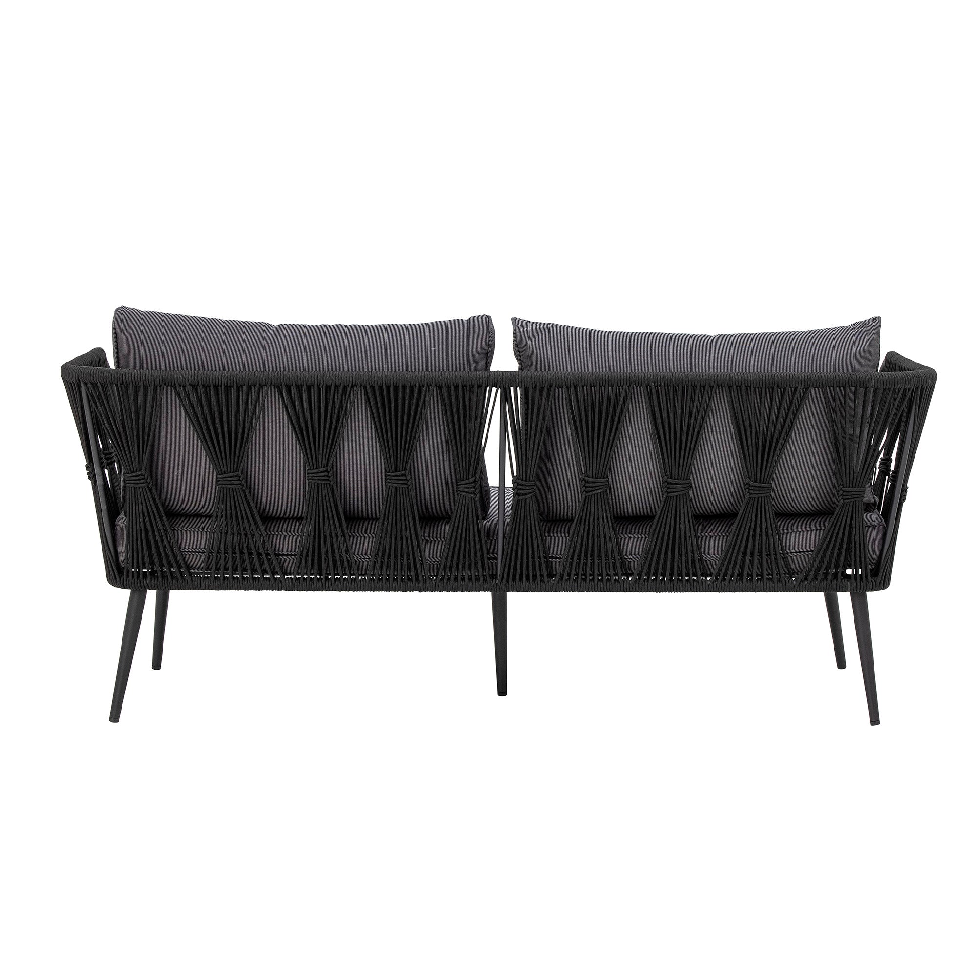 BLOOMINGVILLE Pavone Fire-resistant Sofa, Black, Metal 6