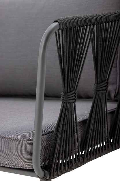 BLOOMINGVILLE Pavone Fire-resistant Sofa, Black, Metal 7