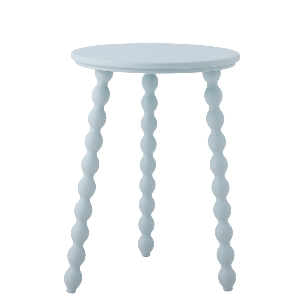 BLOOMINGVILLE Salino Side Table in Blue, Pine, Ø 41 x 53,5 cm