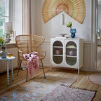 BLOOMINGVILLE Salino Side Table in Blue, Pine, Ø 41 x 53,5 cm