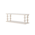 BLOOMINGVILLE Salino Small Double Floating Shelf in White, 60 x 21.5 x 17 cm