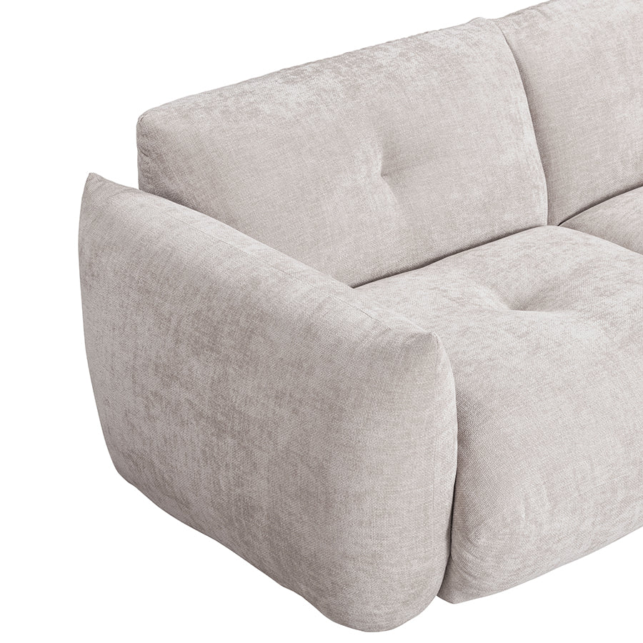 D. I. DESIGNS Wychbold 3-Seater Sofa Upholstered in Neutral Fabric (LAST ONE!)
