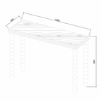D. I. Designs Bedwyn | Oak Console Table | Sphere Legs