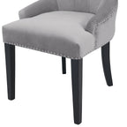 DERRYS Silver Lion Dining Chair With Statement Silver Lion Appliqué