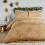 DUVET DAY Gingerbread Tufted Soft Touch SINGLE Duvet Cover Set in Ginger