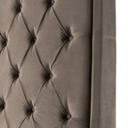DERRYS Nevada Upholstered Quilted SUPER KING SIZE Bed Frame in Slate Grey - Regina Luxury Interiors
