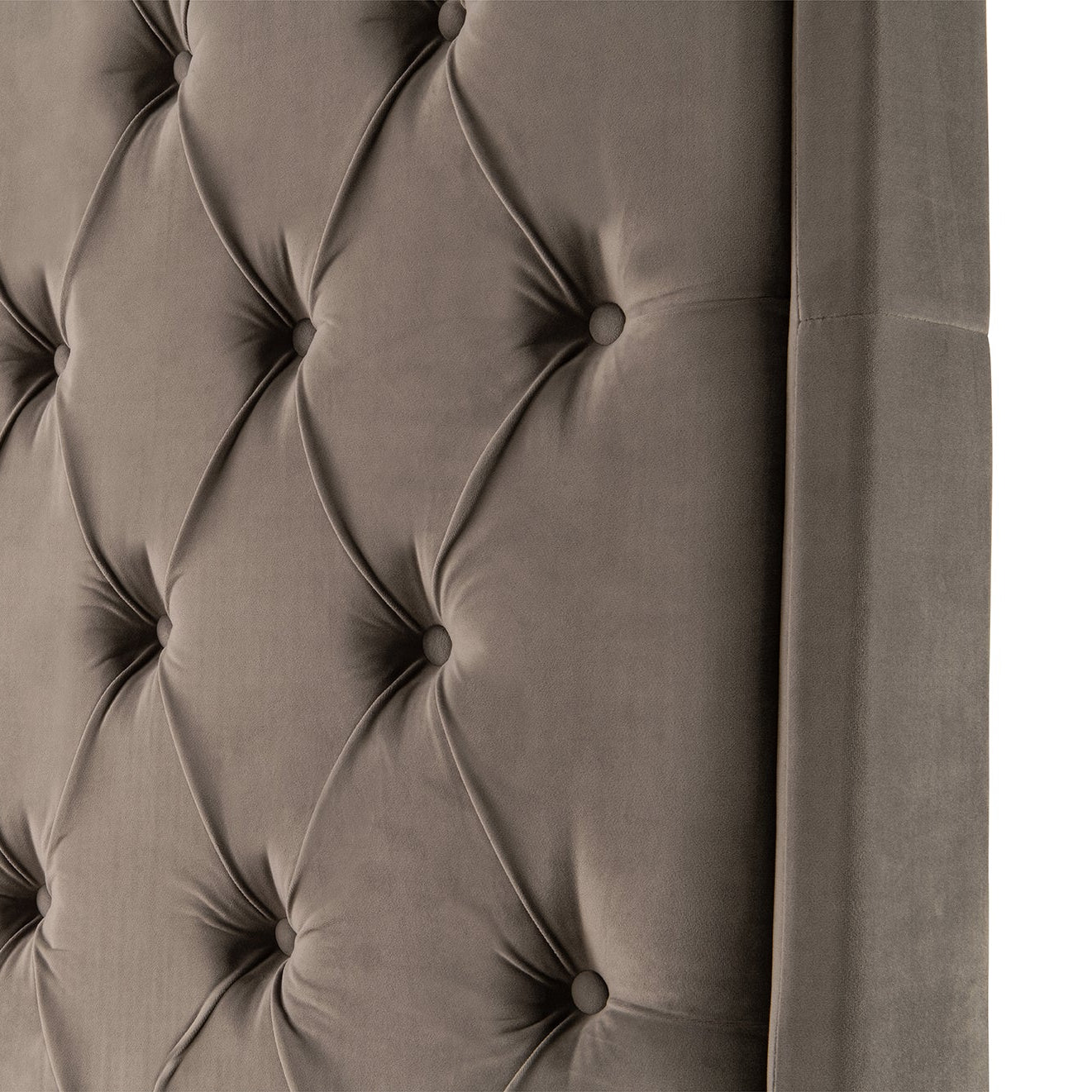 DERRYS Nevada Upholstered Quilted SUPER KING SIZE Bed Frame in Slate Grey - Regina Luxury Interiors