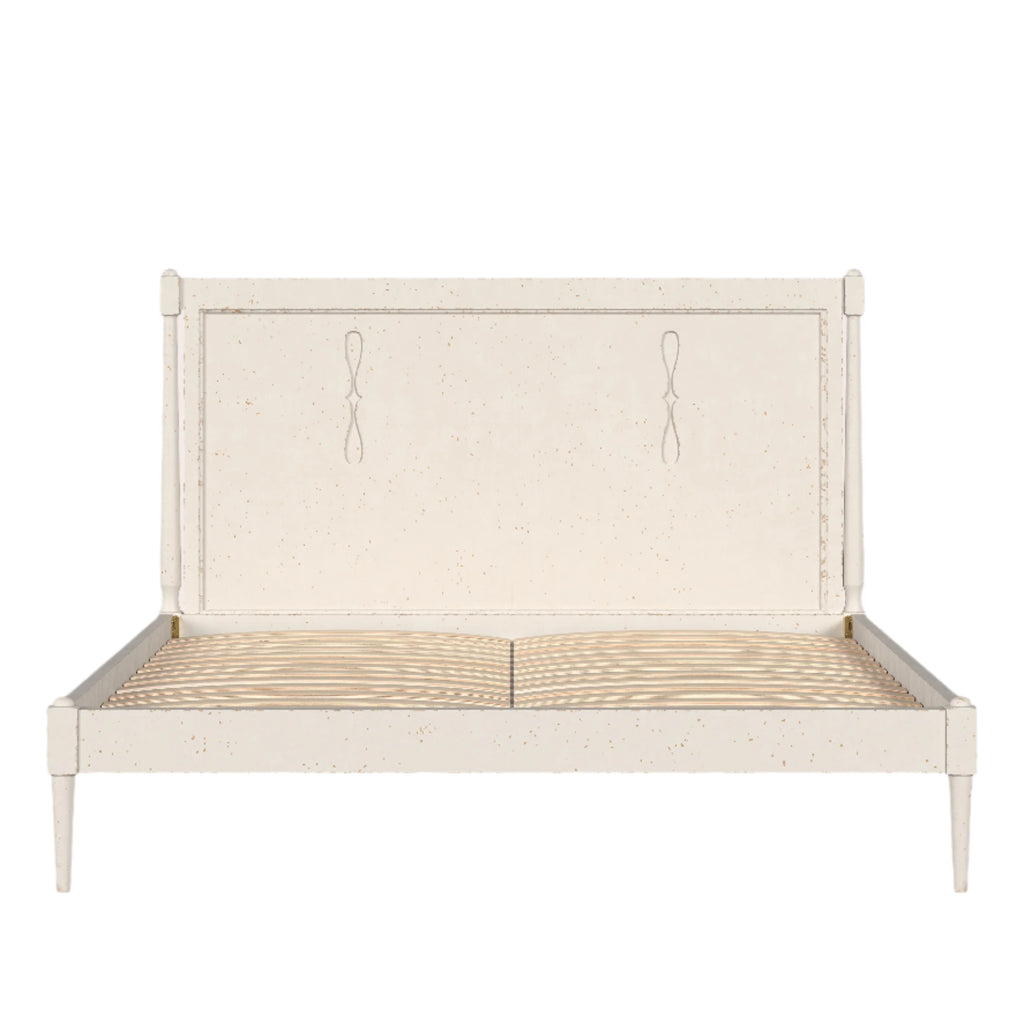 LAURA ASHLEY Annaside Solid Poplar KING SIZE Bed Frame in Antique White - Regina Luxury Interiors