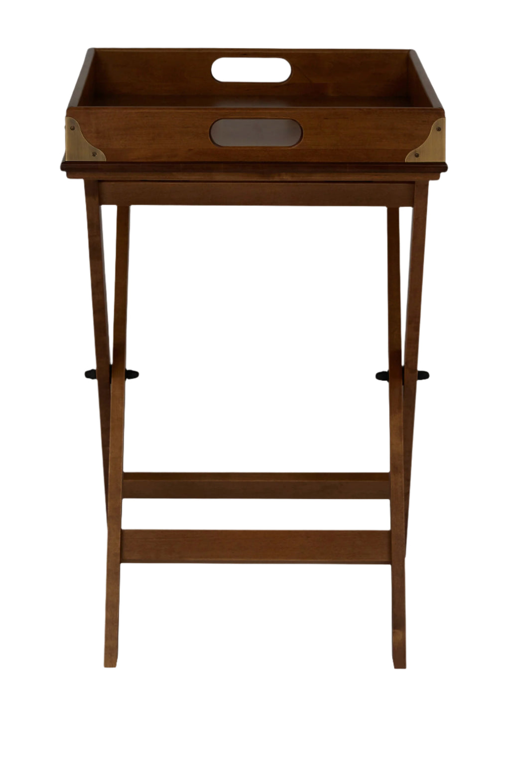 LAURA ASHLEY Balmoral Dark Chestnut Butler’s Tray in Birch, 52 x 43 cm - Regina Luxury Interiors