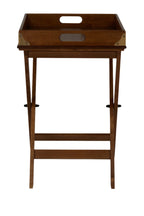 LAURA ASHLEY Balmoral Dark Chestnut Butler’s Tray in Birch, 52 x 43 cm - Regina Luxury Interiors